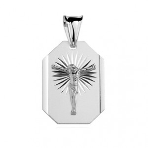Pandantiv argint  Jesus DiAmanti MD017-DIA (Argint 925‰ 3,2 g.)